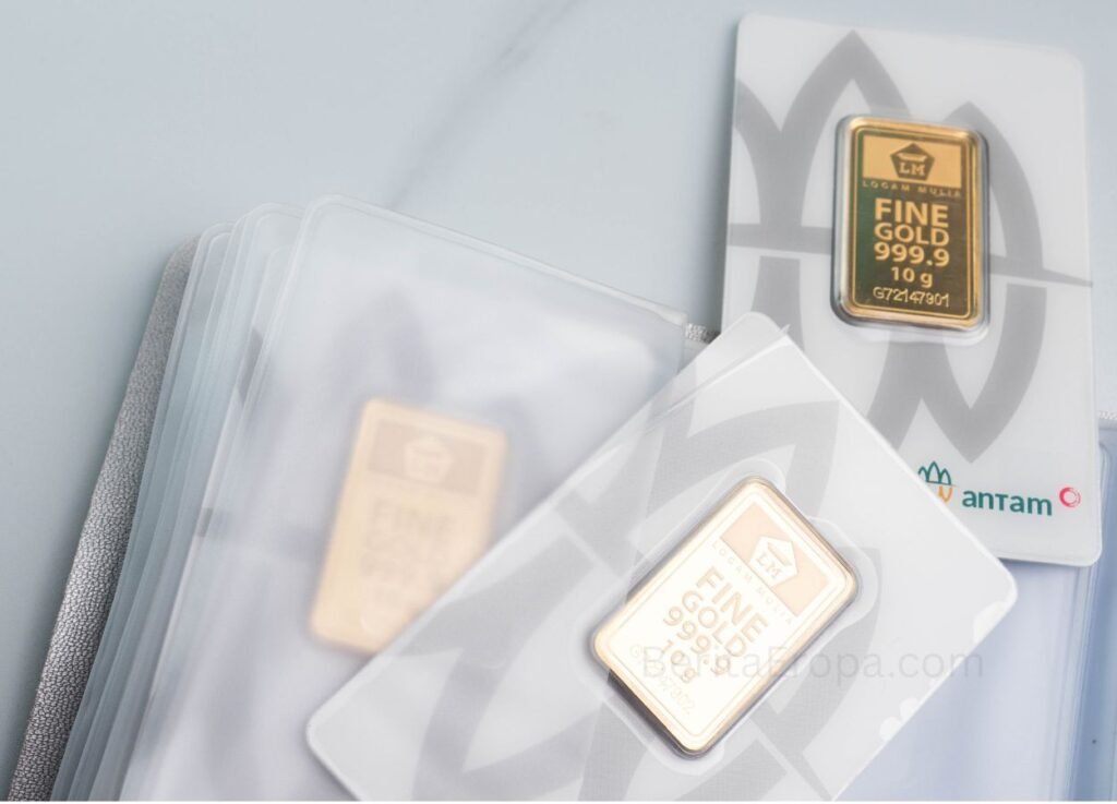 Harga Emas Antam Naik Rp15.000, Kini Rp2,639 Juta per Gram